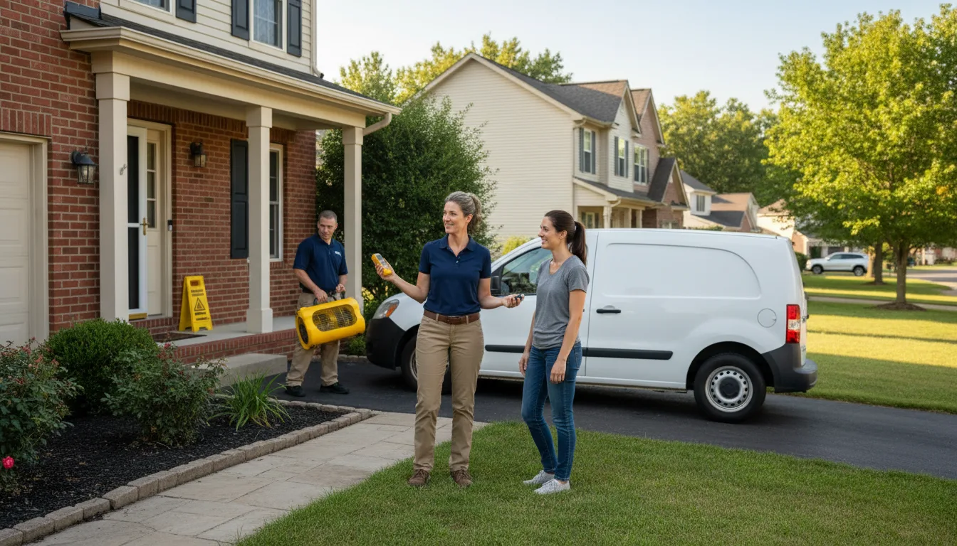 Residential water damage restoration in Saxton, PA